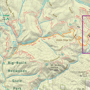 Trail Map- Big Basin