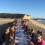 Around 140 people, from Boston to Austin, came to Red, White and Blue Beach on a warm Saturday in November to eat a locally produced meal.