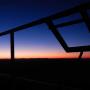 Sunrise from the author's sleeping bag.