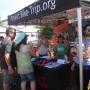 Games for prizes at the Project Bike Trip tent.