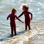 Future WOW contestants at Capitola Beach in 2013.