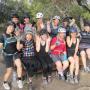 Girls Gone Wilder gone goofball at DeLaveaga in February. Hilltromper photo.