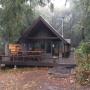 The Sierra Club's Hikers Hut, located on the ridge where Brook Trail begins, is available to rent. Cool, huh?