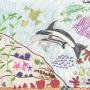 Honorable mention: "Marine Life" by Kaitlin Schmauch, grade 5, Mar Vista Elementary in Aptos
