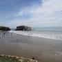 Natural Bridges at low tide is a very popular place—even in February.  Photo credit: Hilltromper.