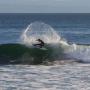 Torrey Meister, winner of the 2013 Coldwater Classic, at Steamer Lane. Photo courtesy O'Neill Coldwater Classic.