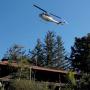 Dec. 22: PG&E helo over Trotter's house (our power pole is just behind the house). 