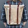 Alite's Pine to Pacific Rucksack in waxed canvas. Hipster sold separately.
