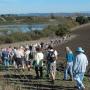 Land Trust members on a tour of Watsonville Slough Farm. Portions of the 440-acre property, purchased by the Land Trust in 2009, will eventually be open to the public. Photo courtesy Land Trust.