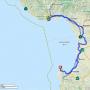 The 60 mile round trip from Santa Cruz to Pacific Grove.