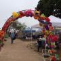 The flower gate greeted all who entered.