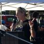 Mayor Hilary Bryant invokes the pump track spirits. Hanae Armitage photo.