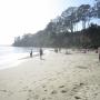 New Brighton Beach itself isn't big, but it's sheltered by the cliffs. Hilltromper photo. 