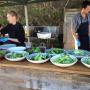 The Outstanding in the Field crew knows how to rock an outdoor kitchen. Hilltromper photo.