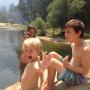 Everyone stay cool! We took regular breaks at swimming holes on the Merced River.