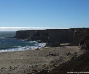 Bonny Doon  Beach: We call it "clothing optional optional."