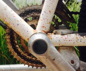 Eric's epically weathered bike. L. Clark Tate photo.