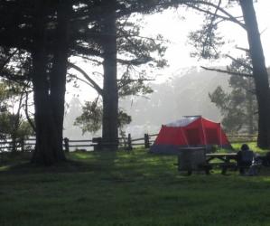 A premium campsite at New Brighton State Beach. Photo by Hilltromper.