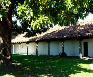 The Mission Adobe and courtyard in high summer. Friends of SC State Parks photo.