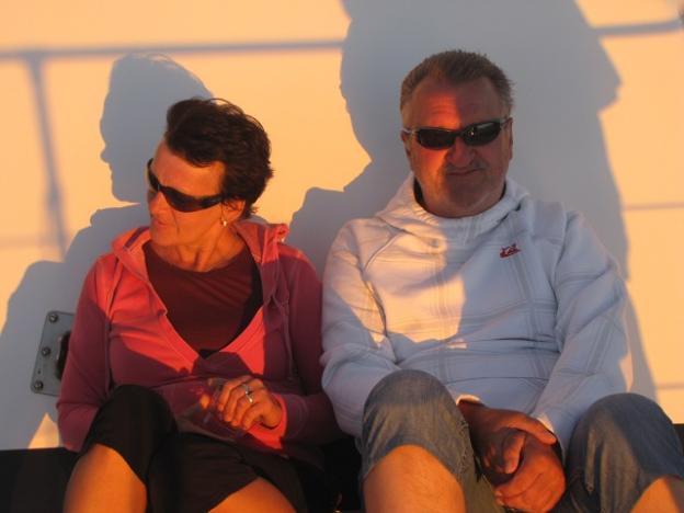 Chilling in the evening sun. Photo by Michael Roberts.