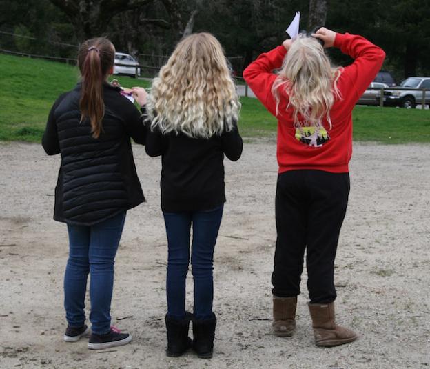 Looking for birds around San Lorenzo Valley Middle School.
