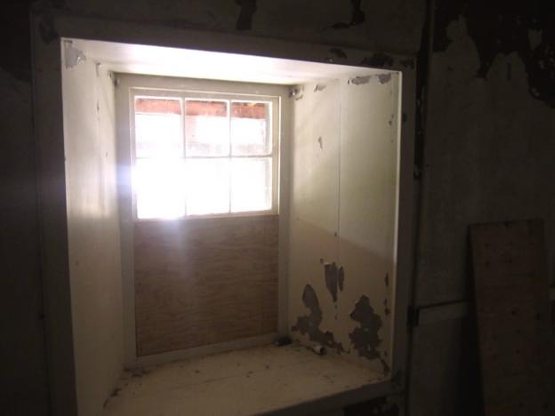 The fandango room has some windows you can peek out of.