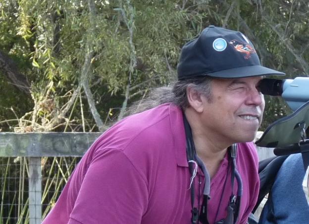 Clay Kempf in his natural habitat: leading a birding outing to Pinto Lake. Photo by David Sidle.