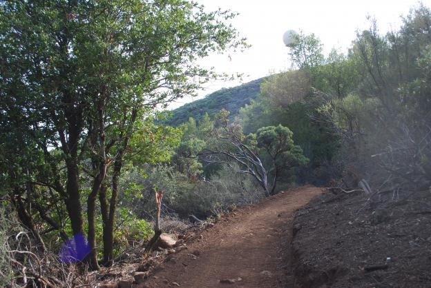 Mt. Umunhum Trail under construction. Photo courtesy Midpeninsula Regional Open Space District. 