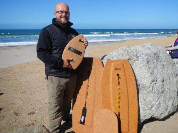 Dave Hahn's California Surfcraft are made from aerospace-grade composite cork.