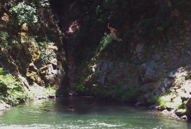 Your Mountain Dew moment awaits at this swimming hole a couple miles south of Felton. Photo by Molly Lautamo.