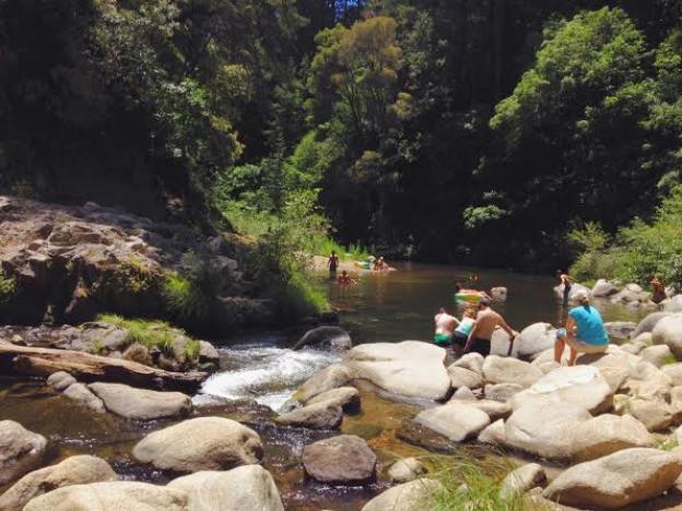 Unofficial clothing-optional status notwithstanding, the Garden of Eden is popular with water-loving folk of all ages. Photo by Molly Lautamo.