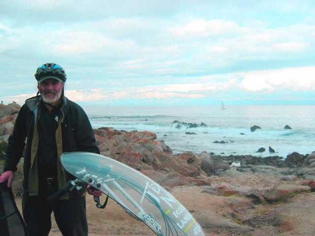 Ken Foster by his beloved Monterey Bay.