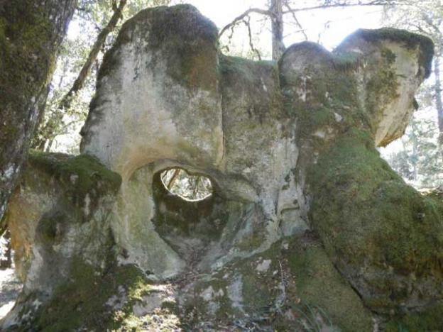 Psychedelic rock formation near  La Honda Creek Open Space Preserve.