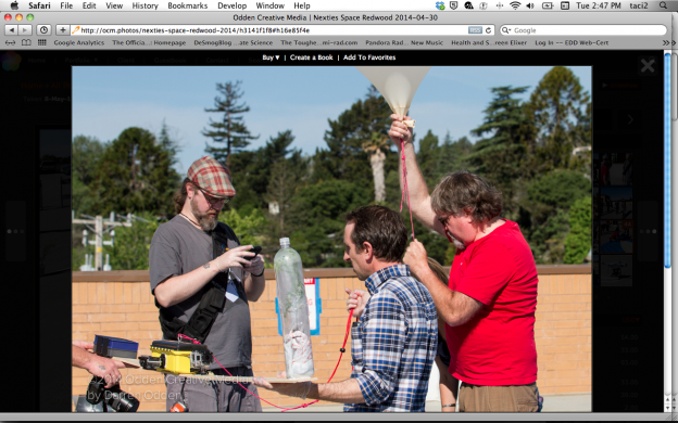 Team Space Redwood prepares for blastoff.