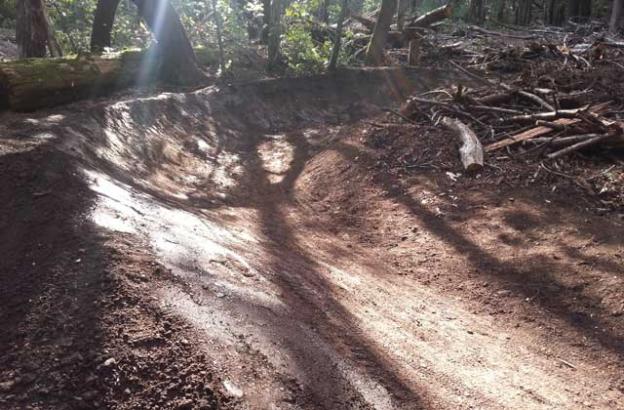 A well-sculpted berm makes for a sustainable trail—and is a joy to ride. Dave Robinson photo.
