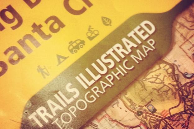 The gorgeous new National Geographic map to the Santa Cruz Mountains is hot this year.