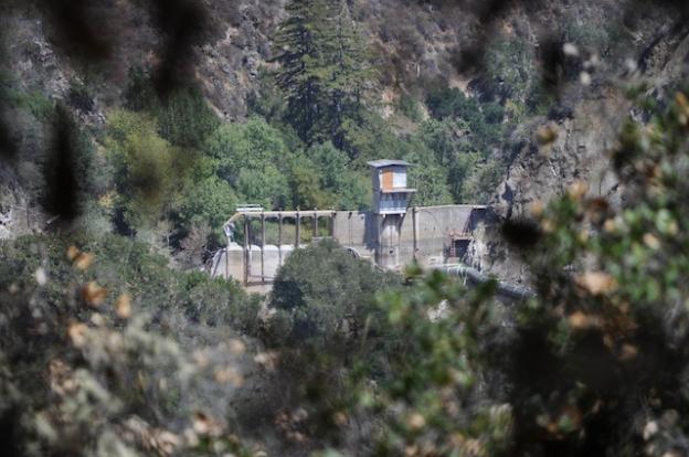 The removal of the San Clemente Dam as viewed from a trail below Cachagua Road on Aug. 7, 2015.