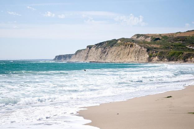 Sometimes blowy, never crowded—that's the beauty of Scott Creek. Photo by Josh Hallett.