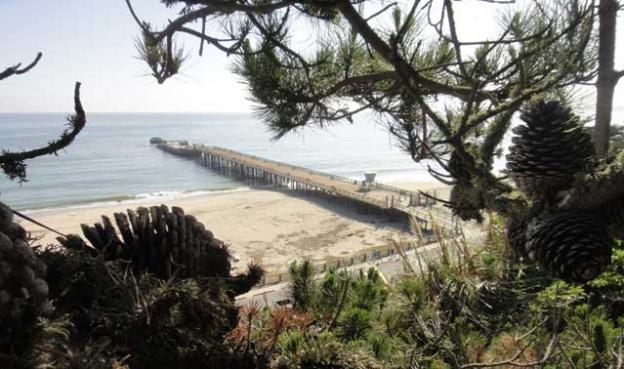 Seacliff State Beach's concrete ship, the Palo Alto. Photo by Garrett McAuliffe.
