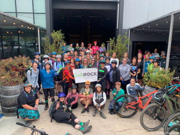 Girls Rock Monthly Ride at Stockwell Cellars. Photo © Mary Pat Davey