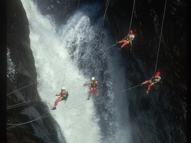 Schneider and team during an Eco Challenge in Australia. 