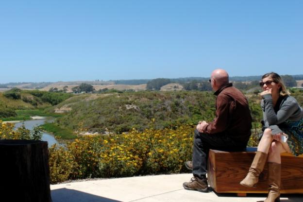 Adventure pals take in the terrace-fic sights from Younger Lagoon Reserve, part of the UC Natural Reserve System..