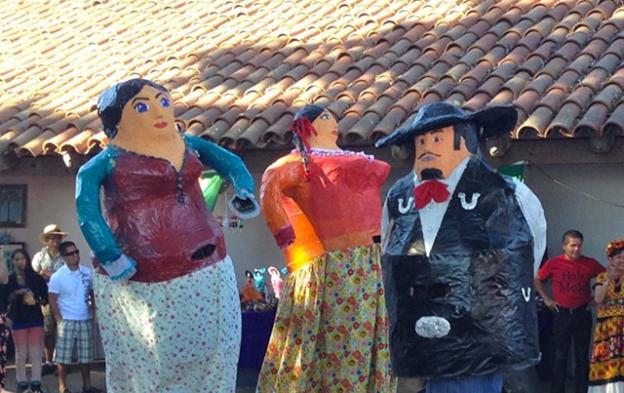 The mojiganga dancers, which wowed crowds last year, return again for the 2nd Annual Mole and Mariachis Festival on Sept. 20. Photo courtesy Friends of Santa Cruz State Parks. 