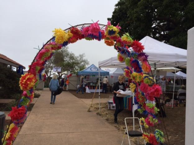 The flower gate greeted all who entered.