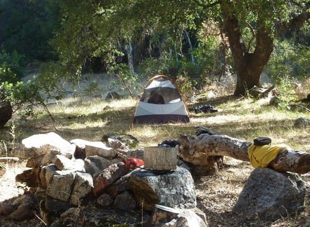 A sweet campsite above the Arroyo Seco River. Photo by Brooke Wright.