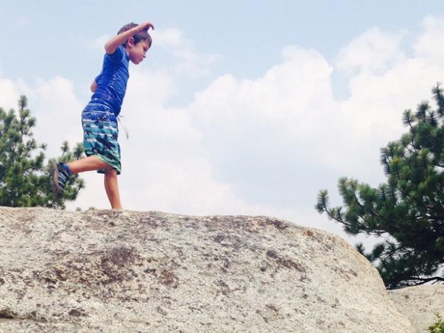 ... and scamper over rocks.