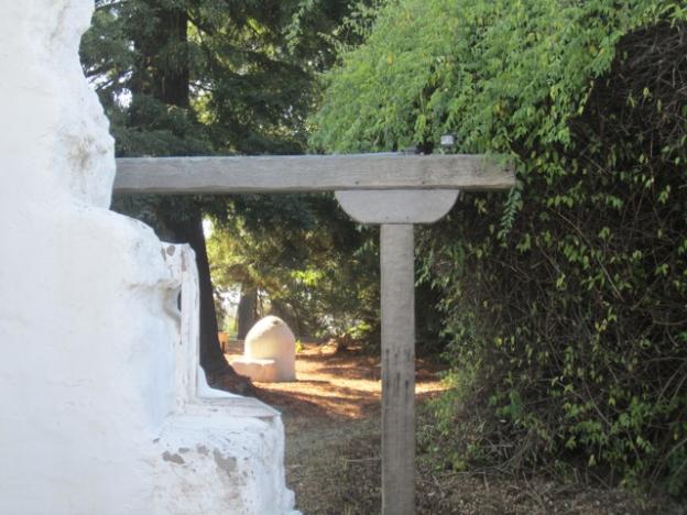 The park's outdoor oven is used to teach tortilla making. Hilltromper photo.