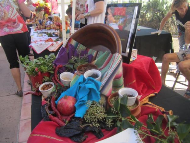 Each mole competitor has a lovely ingredients display. Hilltromper photo.