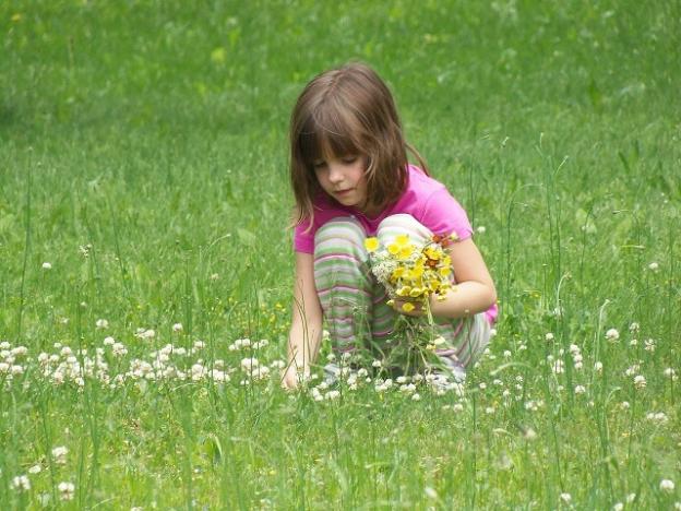 This darling child only looks like a forest sprite. In fact she's a climate scientist making important discoveries. Public domain photo.