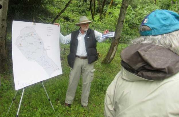 Stephen Slade, the Land Trust of Santa Cruz County's communications guy, welcomes adventurers. 